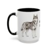15oz Alaskan Husky Mug, Vintage Dog Portrait Coffee Mug, Dog Lover Gift