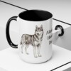 15oz Alaskan Husky Dog Dad Mug, Vintage Sketch Coffee Mug, Dog Dad Gift