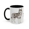 11oz Alaskan Husky Dog Dad Mug, Vintage Sketch Coffee Mug, Dog Dad Gift