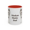 11oz Alaskan Husky Dog Dad Mug, Vintage Sketch Coffee Mug, Dog Dad Gift