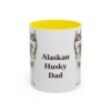 11oz Alaskan Husky Dog Dad Mug, Vintage Sketch Coffee Mug, Dog Dad Gift