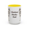 15oz Alaskan Husky Dog Dad Mug, Vintage Sketch Coffee Mug, Dog Dad Gift