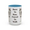 15oz Funny Alaskan Husky Mug, Born To Run, Forced To Walk, Vintage Dog Coffee Mug, Dog Lover Gift