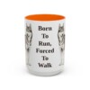 15oz Funny Alaskan Husky Mug, Born To Run, Forced To Walk, Vintage Dog Coffee Mug, Dog Lover Gift