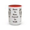 15oz Funny Alaskan Husky Mug, Born To Run, Forced To Walk, Vintage Dog Coffee Mug, Dog Lover Gift
