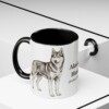 11oz Alaskan Husky Latin Mug, Alaskan Husky, Vintage Dog Coffee Mug, Dog Lover Gift