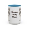 alaskan-husky-mug-mom-light-blue-3 15oz Alaskan Husky Dog Mom Mug, Vintage Sketch Coffee Mug, Dog Mom Gift