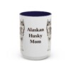 alaskan-husky-mug-mom-navy-3 15oz Alaskan Husky Dog Mom Mug, Vintage Sketch Coffee Mug, Dog Mom Gift