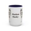 15oz Alaskan Husky Mug, Vintage Dog Portrait Coffee Mug, Dog Lover Gift