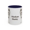 11oz Alaskan Husky Mug, Vintage Dog Portrait Coffee Mug, Dog Lover Gift