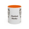 11oz Alaskan Husky Mug, Vintage Dog Portrait Coffee Mug, Dog Lover Gift