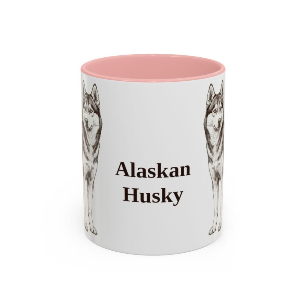 11oz Alaskan Husky Mug, Vintage Dog Portrait Coffee Mug, Dog Lover Gift