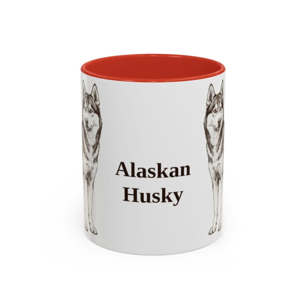 11oz Alaskan Husky Mug, Vintage Dog Portrait Coffee Mug, Dog Lover Gift