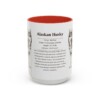 alaskan-husky-mug-writeup-red-4 15oz Alaskan Husky Mug, Illustrated Dog Breed Facts Coffee Mug, Vintage Dog Keepsake Gift