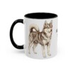 11oz Alaskan Klee Kai Mug, Vintage Dog Portrait Coffee Mug, Dog Lover Gift
