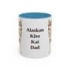 11oz Alaskan Klee Kai Dog Dad Mug, Vintage Sketch Coffee Mug, Dog Dad Gift