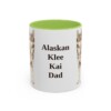 11oz Alaskan Klee Kai Dog Dad Mug, Vintage Sketch Coffee Mug, Dog Dad Gift