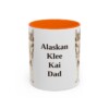 11oz Alaskan Klee Kai Dog Dad Mug, Vintage Sketch Coffee Mug, Dog Dad Gift