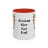 11oz Alaskan Klee Kai Dog Dad Mug, Vintage Sketch Coffee Mug, Dog Dad Gift