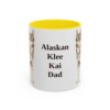 11oz Alaskan Klee Kai Dog Dad Mug, Vintage Sketch Coffee Mug, Dog Dad Gift
