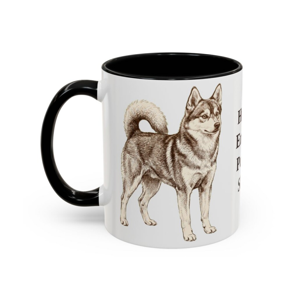 11oz Funny Alaskan Klee Kai Mug, Husky Energy Pocket Sized, Vintage Dog Coffee Mug, Dog Lover Gift