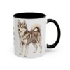 11oz Funny Alaskan Klee Kai Mug, Husky Energy Pocket Sized, Vintage Dog Coffee Mug, Dog Lover Gift