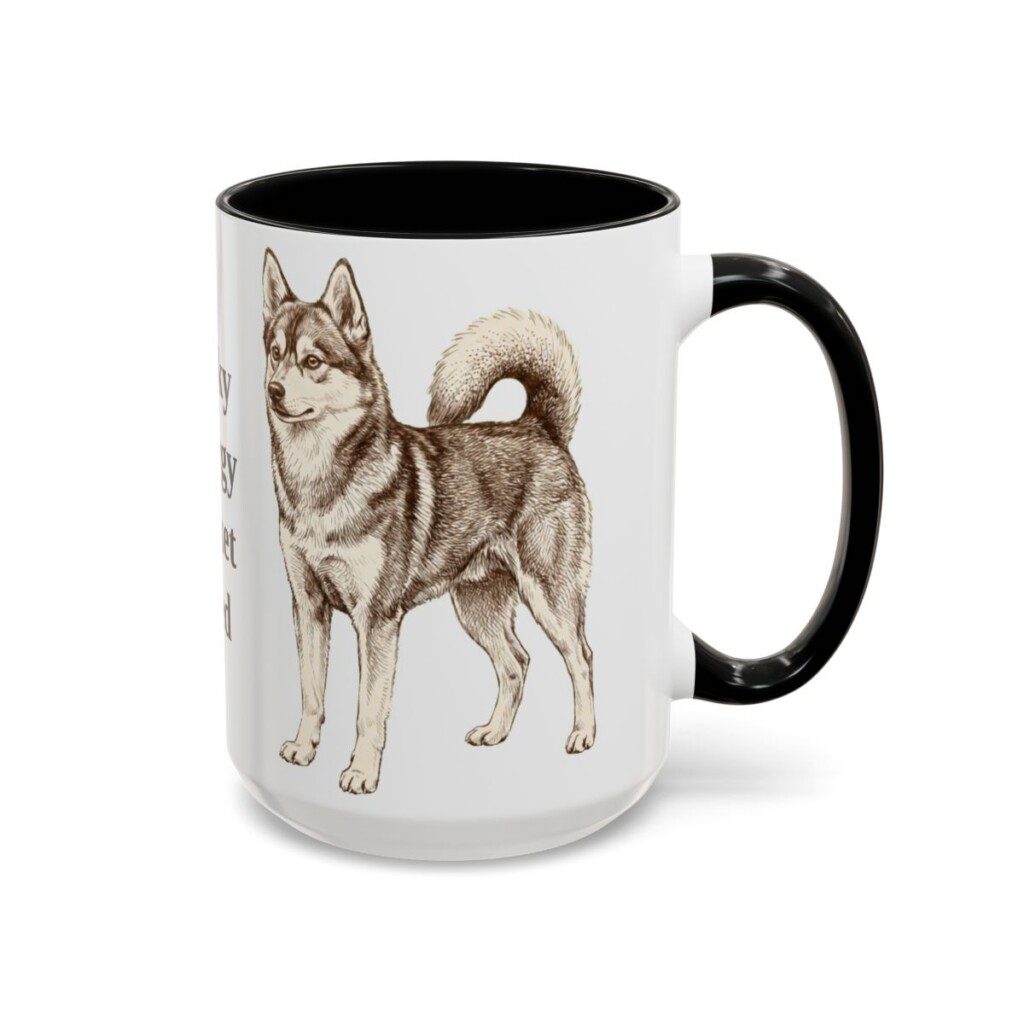 alaskan-klee-kai-mug-humor-black-right-3 15oz Funny Alaskan Klee Kai Mug, Husky Energy Pocket Sized, Vintage Dog Coffee Mug, Dog Lover Gift
