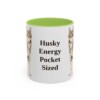 11oz Funny Alaskan Klee Kai Mug, Husky Energy Pocket Sized, Vintage Dog Coffee Mug, Dog Lover Gift