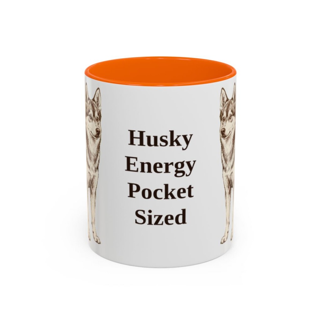 11oz Funny Alaskan Klee Kai Mug, Husky Energy Pocket Sized, Vintage Dog Coffee Mug, Dog Lover Gift