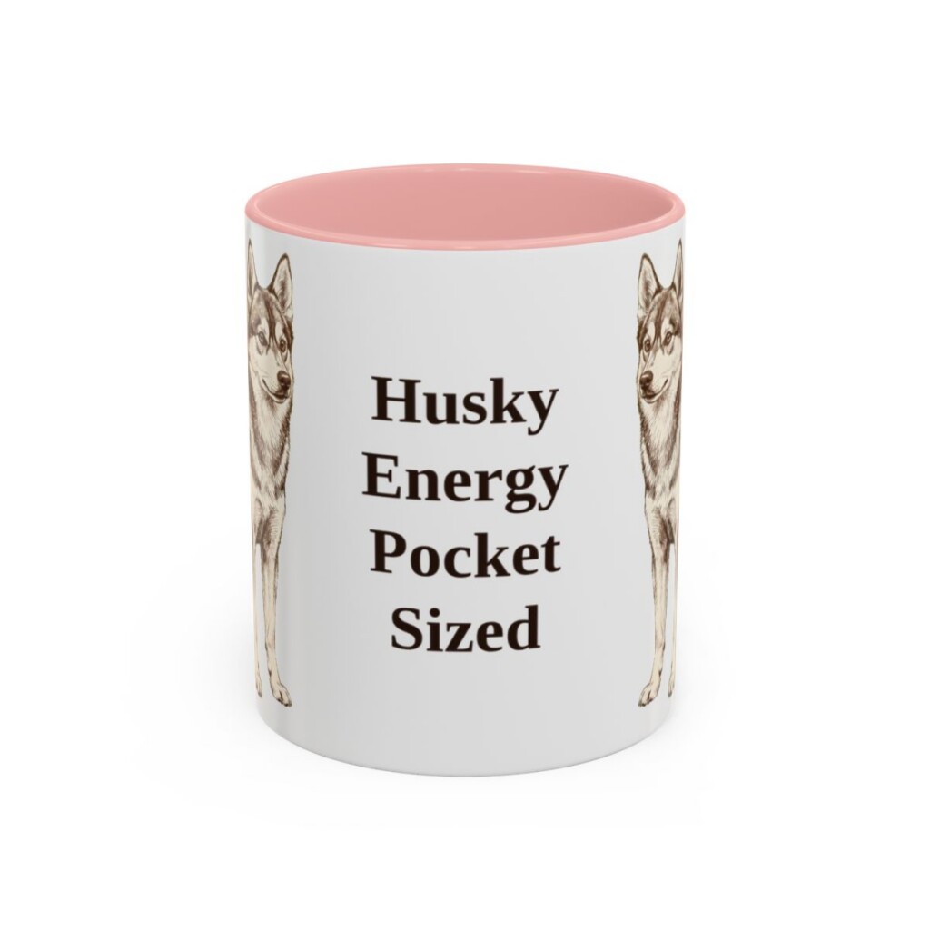 11oz Funny Alaskan Klee Kai Mug, Husky Energy Pocket Sized, Vintage Dog Coffee Mug, Dog Lover Gift