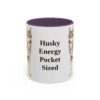 11oz Funny Alaskan Klee Kai Mug, Husky Energy Pocket Sized, Vintage Dog Coffee Mug, Dog Lover Gift