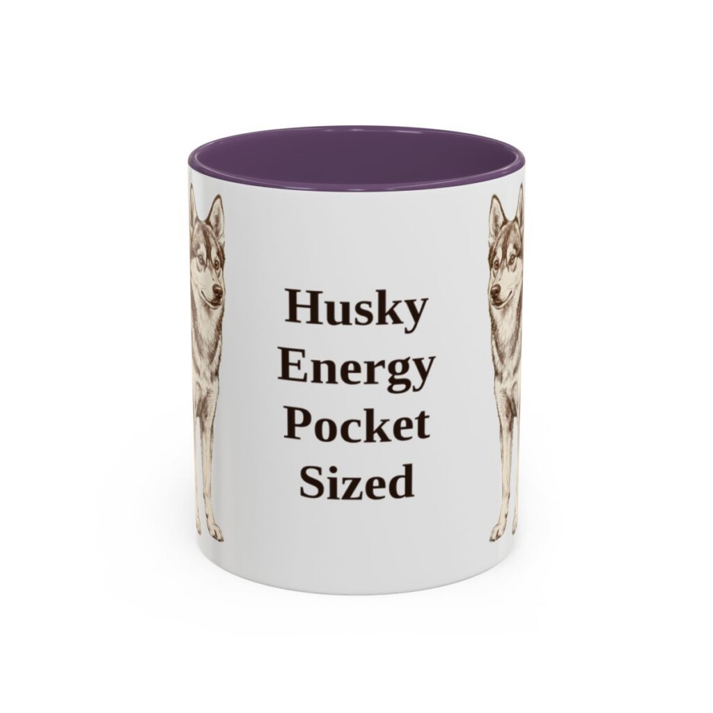 11oz Funny Alaskan Klee Kai Mug, Husky Energy Pocket Sized, Vintage Dog Coffee Mug, Dog Lover Gift