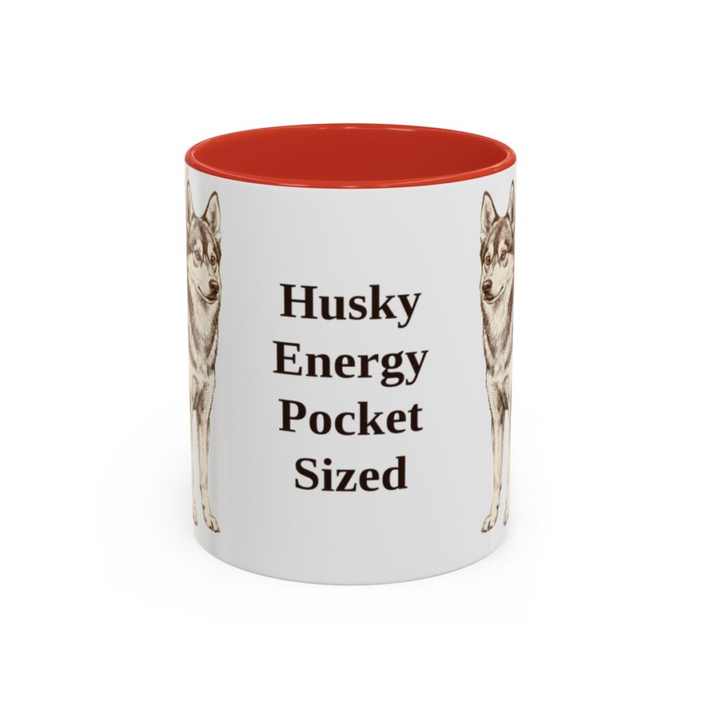 11oz Funny Alaskan Klee Kai Mug, Husky Energy Pocket Sized, Vintage Dog Coffee Mug, Dog Lover Gift
