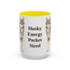 alaskan-klee-kai-mug-humor-yellow-3 15oz Funny Alaskan Klee Kai Mug, Husky Energy Pocket Sized, Vintage Dog Coffee Mug, Dog Lover Gift
