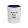 11oz Alaskan Klee Kai Latin Mug, Alaskan Klee Kai, Vintage Dog Coffee Mug, Dog Lover Gift