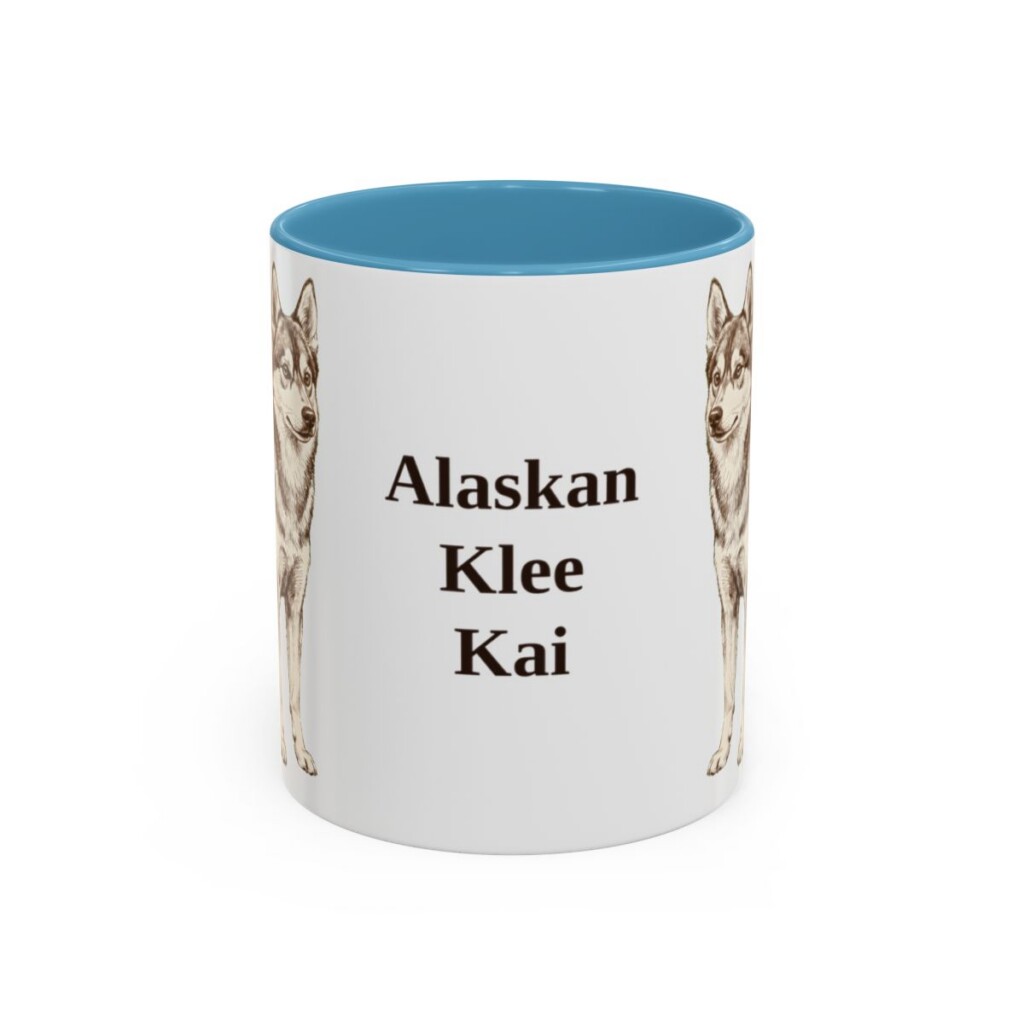 11oz Alaskan Klee Kai Mug, Vintage Dog Portrait Coffee Mug, Dog Lover Gift