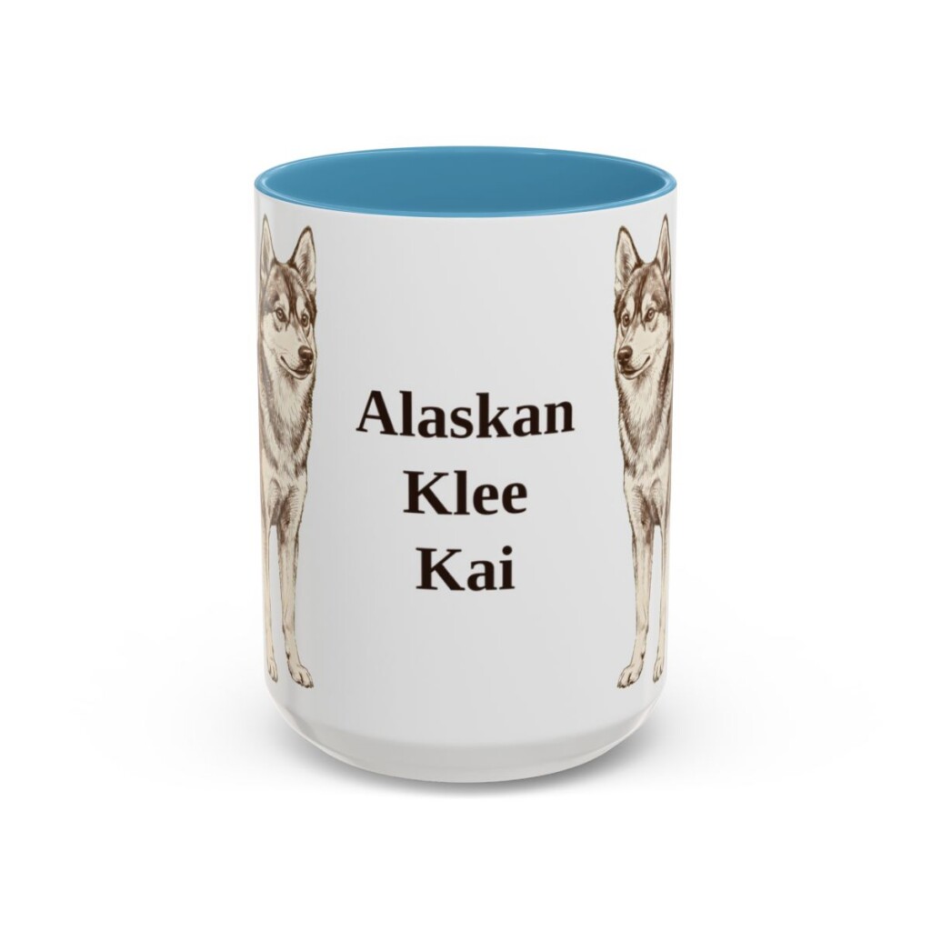 15oz Alaskan Klee Kai Mug, Vintage Dog Portrait Coffee Mug, Dog Lover Gift