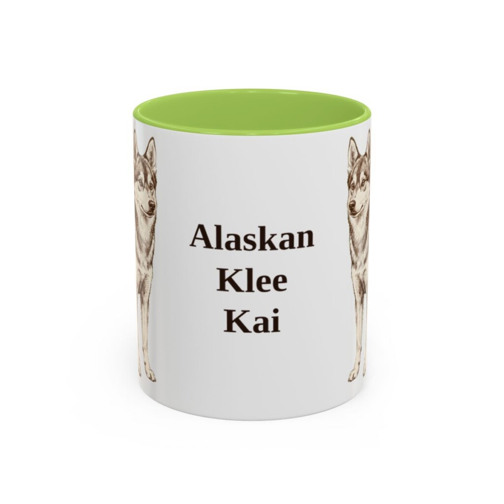 11oz Alaskan Klee Kai Mug, Vintage Dog Portrait Coffee Mug, Dog Lover Gift