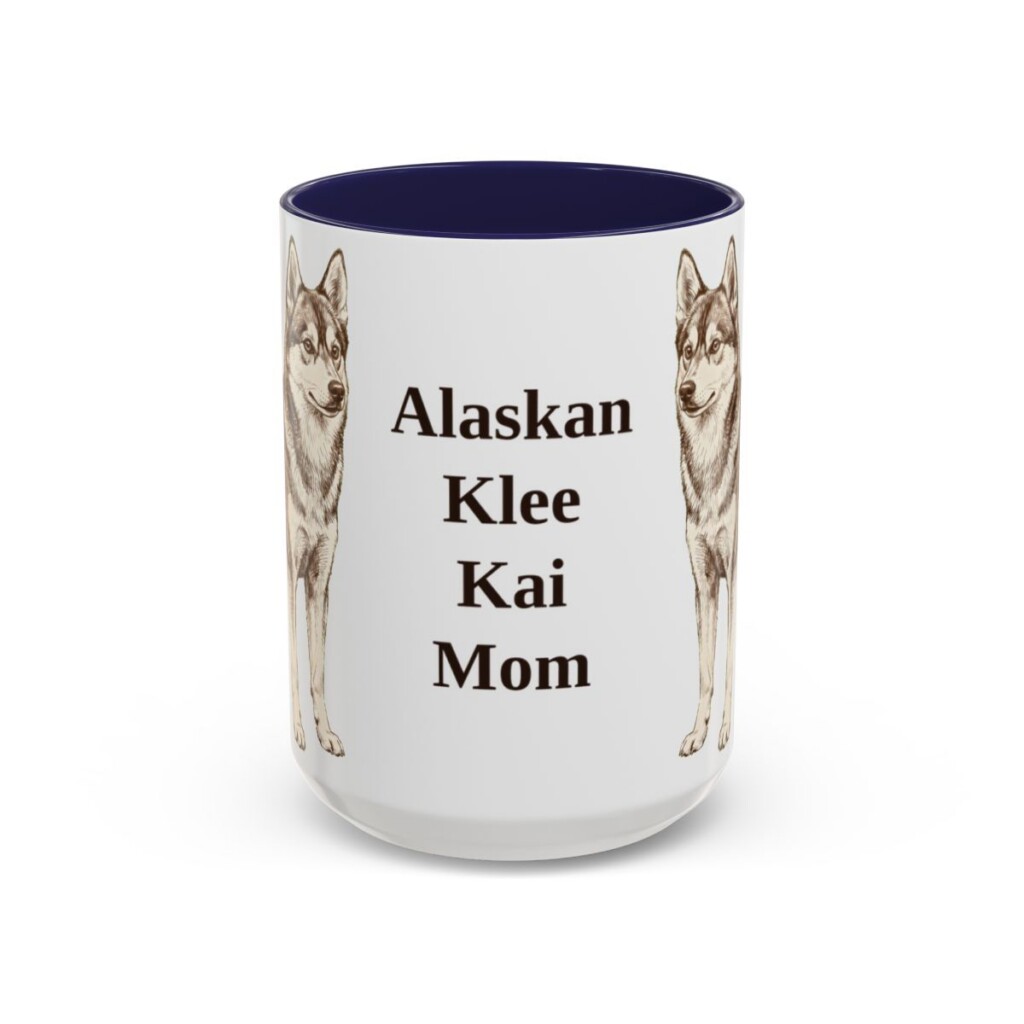 alaskan-klee-kai-mug-mom-navy-3 15oz Alaskan Klee Kai Dog Mom Mug, Vintage Sketch Coffee Mug, Dog Mom Gift