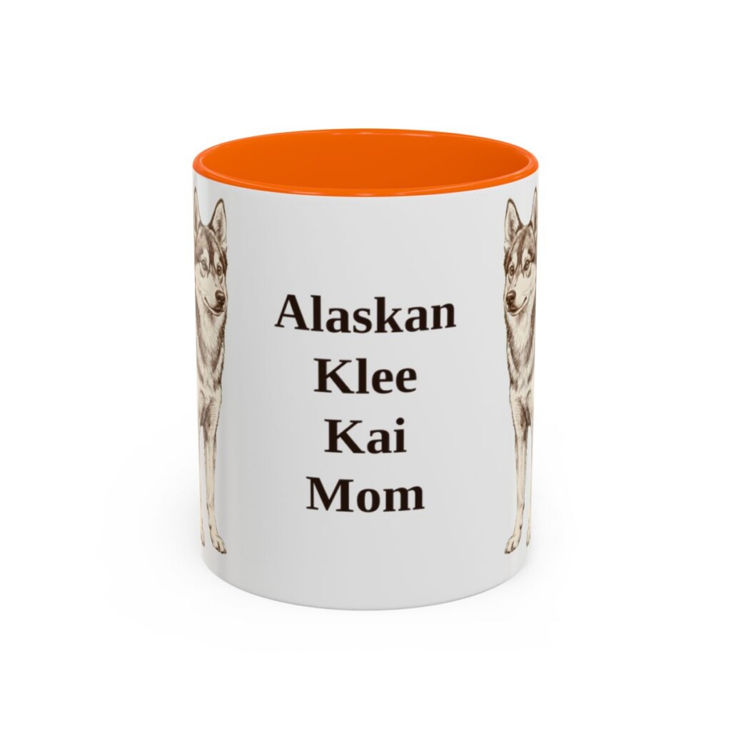 11oz Alaskan Klee Kai Dog Mom Mug, Vintage Sketch Coffee Mug, Dog Mom Gift