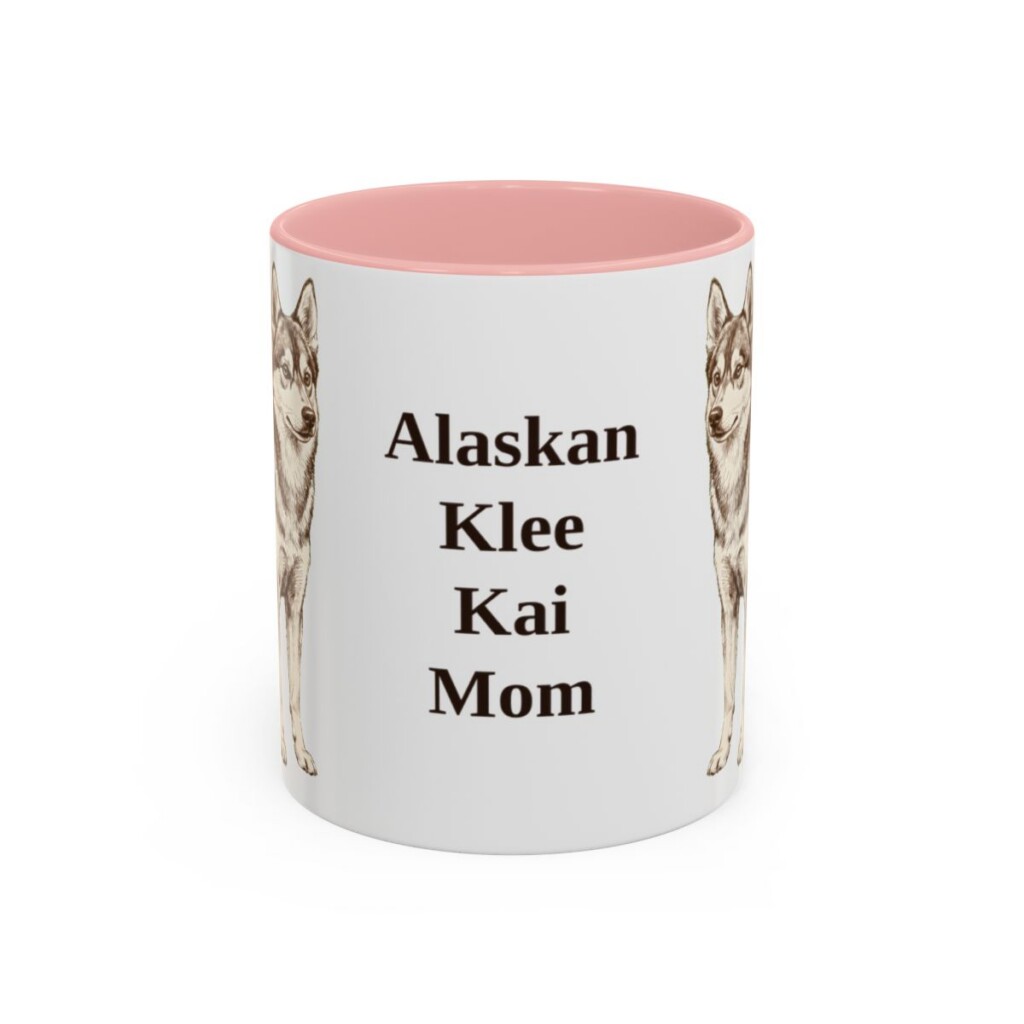11oz Alaskan Klee Kai Dog Mom Mug, Vintage Sketch Coffee Mug, Dog Mom Gift