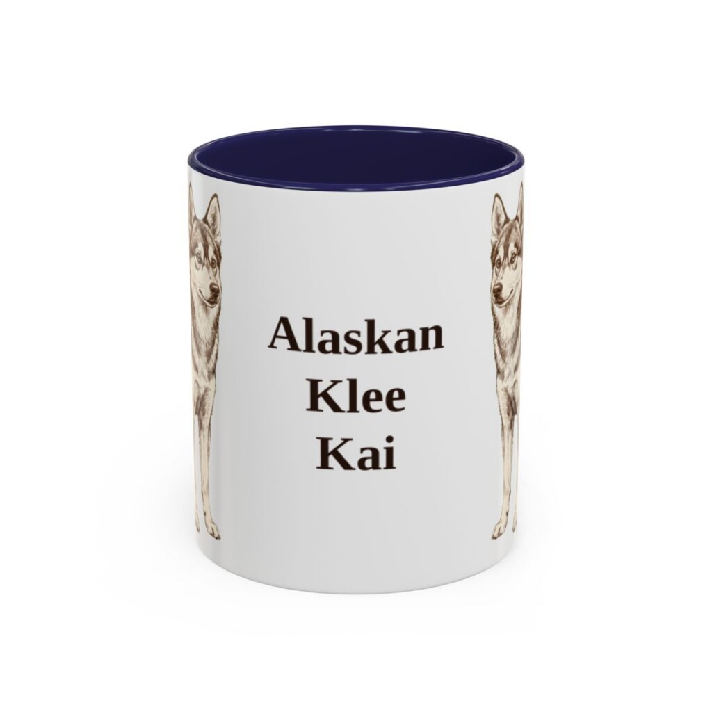 11oz Alaskan Klee Kai Mug, Vintage Dog Portrait Coffee Mug, Dog Lover Gift