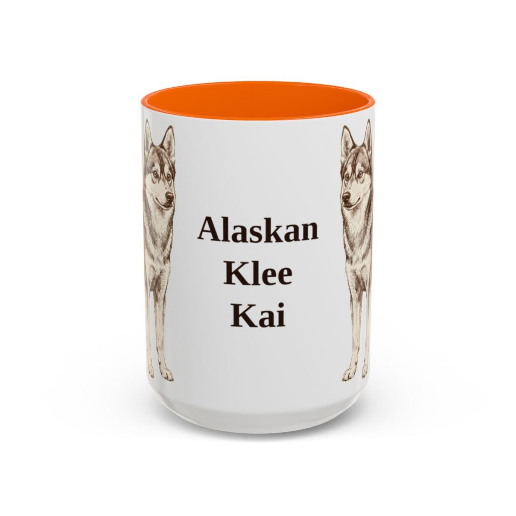 15oz Alaskan Klee Kai Mug, Vintage Dog Portrait Coffee Mug, Dog Lover Gift