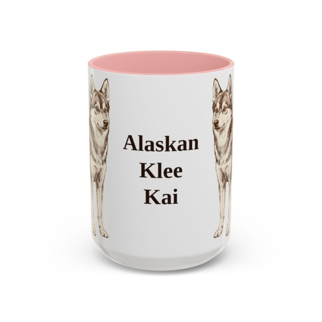 15oz Alaskan Klee Kai Mug, Vintage Dog Portrait Coffee Mug, Dog Lover Gift