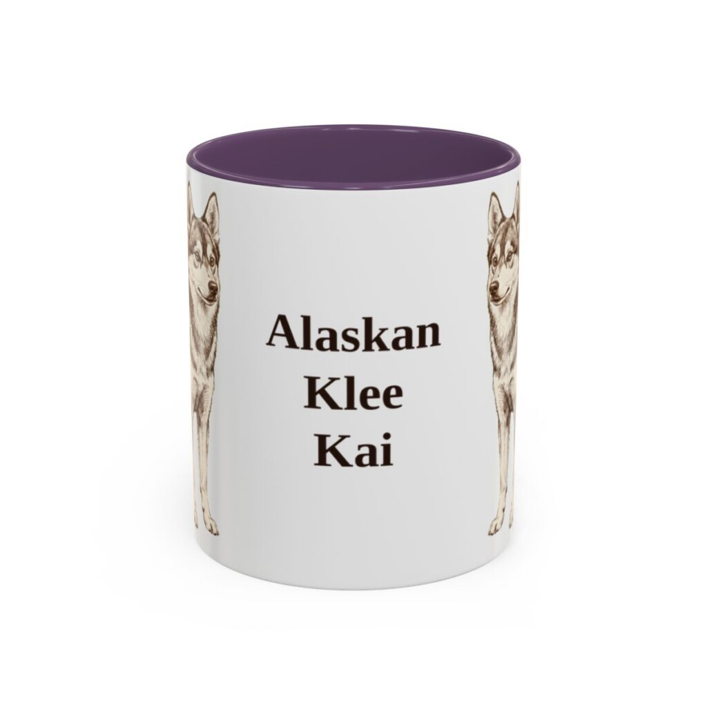 11oz Alaskan Klee Kai Mug, Vintage Dog Portrait Coffee Mug, Dog Lover Gift