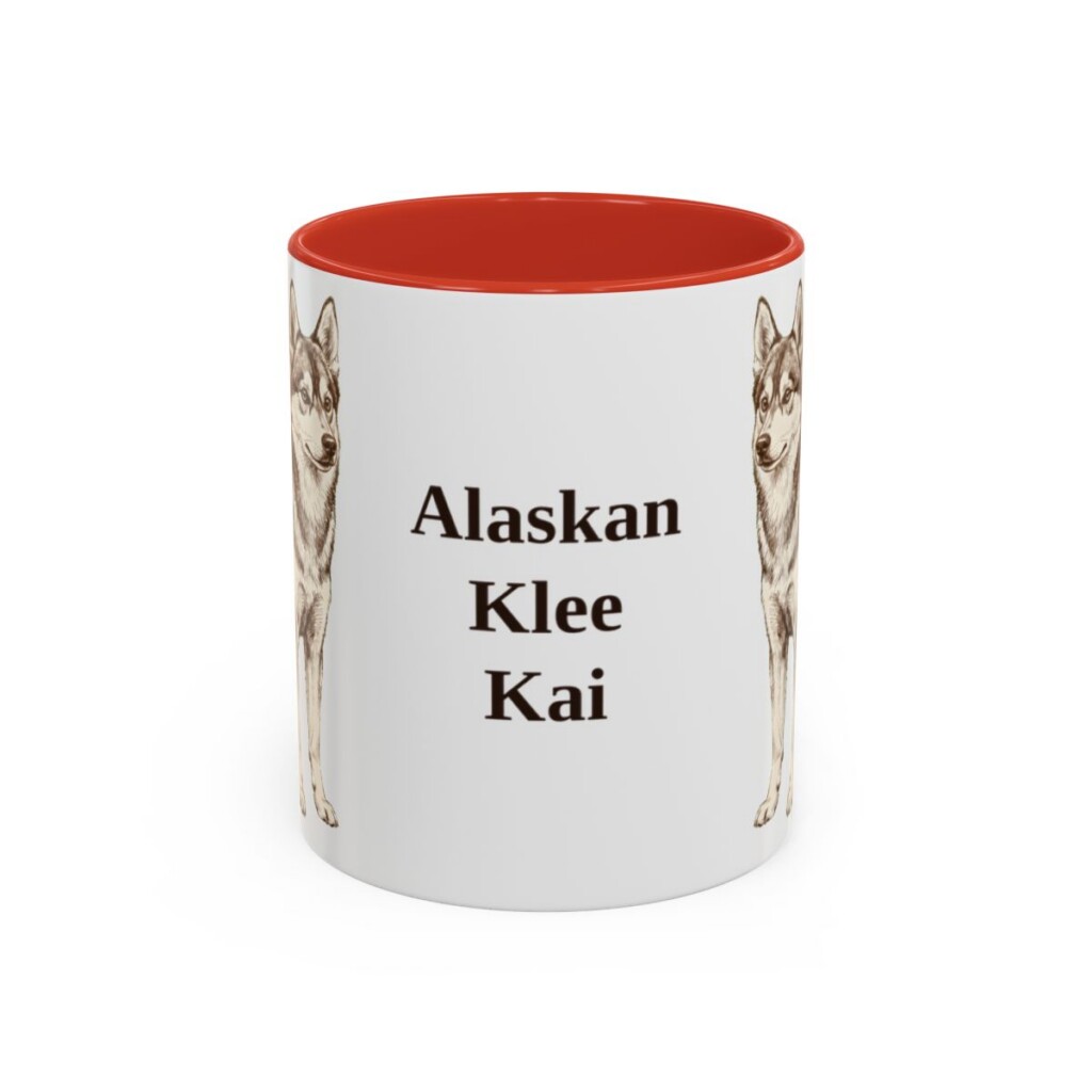 11oz Alaskan Klee Kai Mug, Vintage Dog Portrait Coffee Mug, Dog Lover Gift