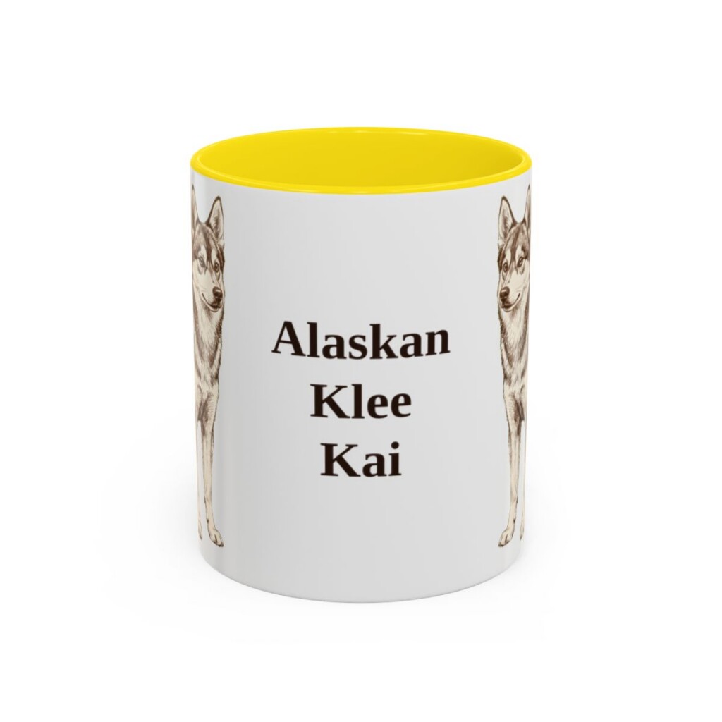11oz Alaskan Klee Kai Mug, Vintage Dog Portrait Coffee Mug, Dog Lover Gift