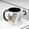 11oz Alaskan Malamute Mug, Vintage Dog Portrait Coffee Mug, Dog Lover Gift