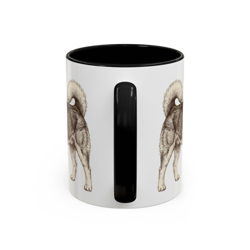 11oz Alaskan Malamute Dog Dad Mug, Vintage Sketch Coffee Mug, Dog Dad Gift