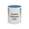 11oz Alaskan Malamute Dog Dad Mug, Vintage Sketch Coffee Mug, Dog Dad Gift